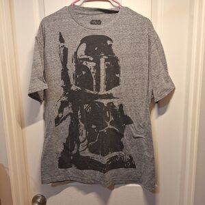 Star Wars Gray Boba Fett Graphic T-Shirt XL